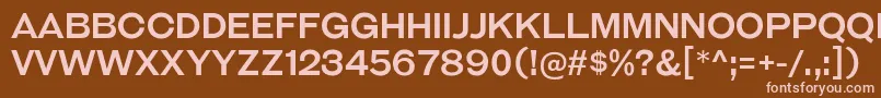 GalderglynnTitlingRg Font – Pink Fonts on Brown Background