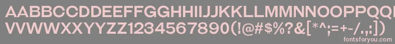 GalderglynnTitlingRg Font – Pink Fonts on Gray Background