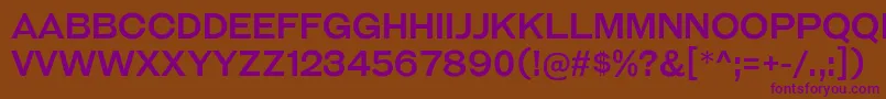 GalderglynnTitlingRg Font – Purple Fonts on Brown Background