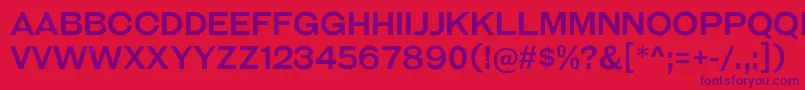 GalderglynnTitlingRg Font – Purple Fonts on Red Background