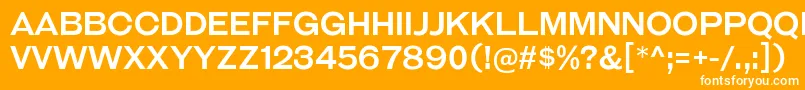 GalderglynnTitlingRg Font – White Fonts on Orange Background