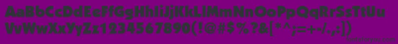 PerformaBlackSsiBlack Font – Black Fonts on Purple Background
