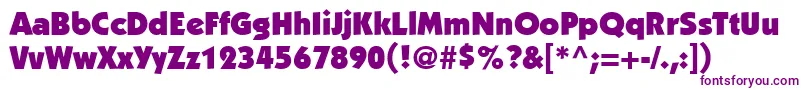 PerformaBlackSsiBlack Font – Purple Fonts on White Background