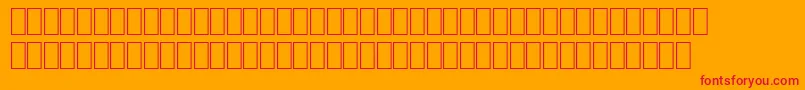Fonte WpMathb – fontes vermelhas em um fundo laranja