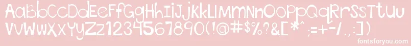 Police ThisFontIsStressed – polices blanches sur fond rose