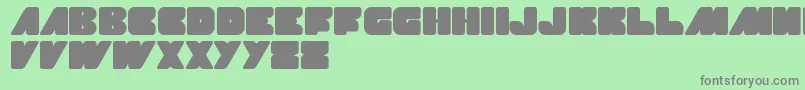 Saiba mais sobre a fonte MadeInEarth Fonte MadeInEarth – fontes cinzas em um fundo verde