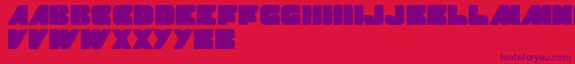 MadeInEarth Font – Purple Fonts on Red Background