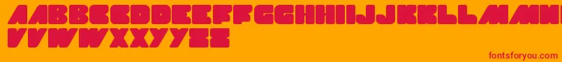 MadeInEarth Font – Red Fonts on Orange Background