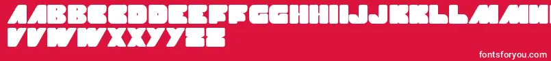 MadeInEarth Font – White Fonts on Red Background
