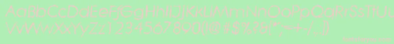 LiterarandomItalic Font – Pink Fonts on Green Background