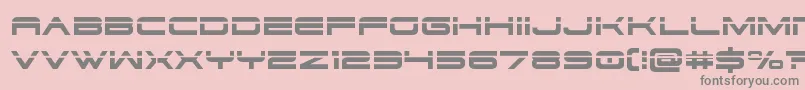 Dodger3laser Font – Gray Fonts on Pink Background