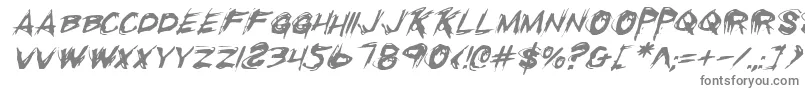 Czcionka RighteousKillItalic – szare czcionki