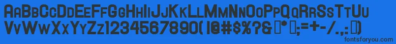 Hallandalescheavy Font – Black Fonts on Blue Background
