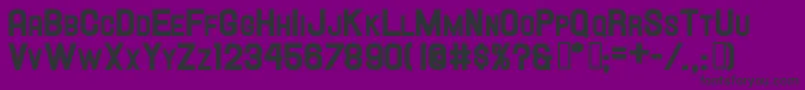 Hallandalescheavy Font – Black Fonts on Purple Background