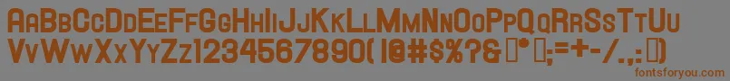 Hallandalescheavy Font – Brown Fonts on Gray Background