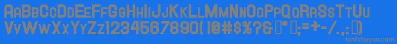 Hallandalescheavy Font – Gray Fonts on Blue Background