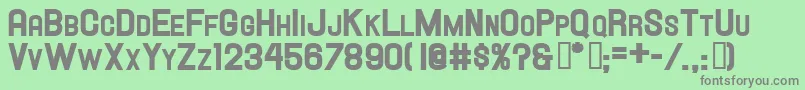 Hallandalescheavy Font – Gray Fonts on Green Background