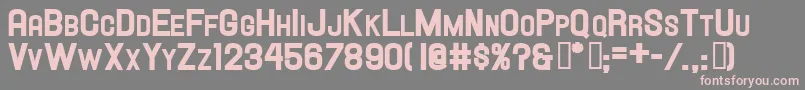 Hallandalescheavy Font – Pink Fonts on Gray Background