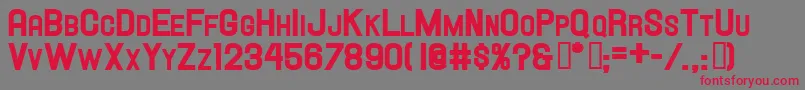 Hallandalescheavy Font – Red Fonts on Gray Background