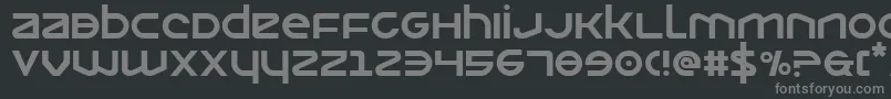 フォントOpilio – 黒い背景に灰色の文字