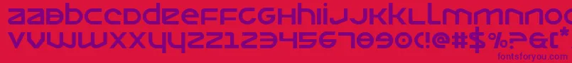 Opilio Font – Purple Fonts on Red Background