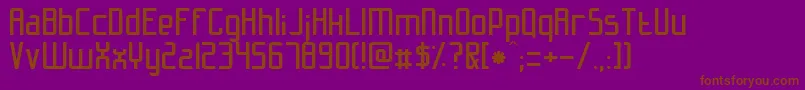 Slidfis Font – Brown Fonts on Purple Background