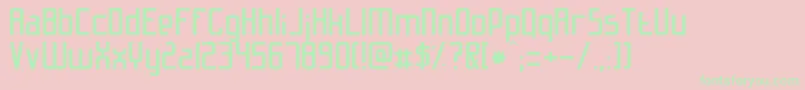 Slidfis Font – Green Fonts on Pink Background