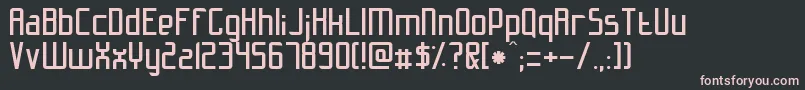 Slidfis Font – Pink Fonts on Black Background