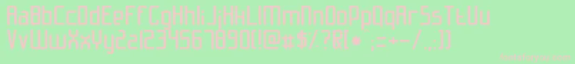 Slidfis Font – Pink Fonts on Green Background