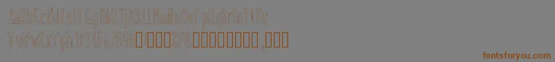 Doozy Font – Brown Fonts on Gray Background