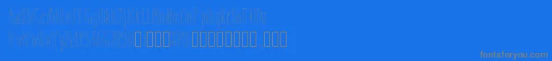 fuente Doozy – Fuentes Grises Sobre Fondo Azul