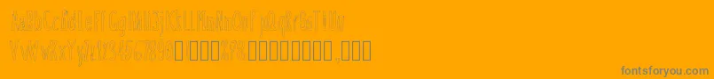 Doozy-Schriftart – Graue Schriften auf orangefarbenem Hintergrund