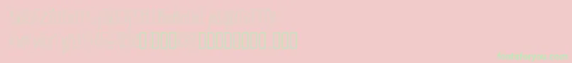 Doozy-Schriftart – Grüne Schriften auf rosa Hintergrund