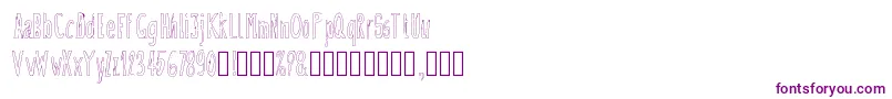 Doozy-Schriftart – Violette Schriften auf weißem Hintergrund