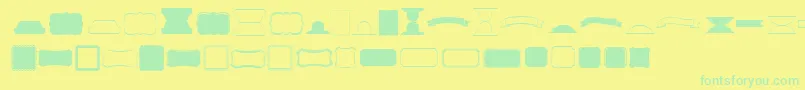 En savoir plus sur la police Kgflavorandframesfive Police Kgflavorandframesfive – polices vertes sur fond jaune