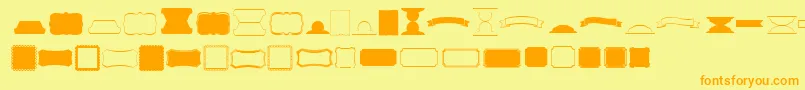 More about Kgflavorandframesfive Font Kgflavorandframesfive Font – Orange Fonts on Yellow Background