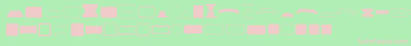 Kgflavorandframesfive Font – Pink Fonts on Green Background