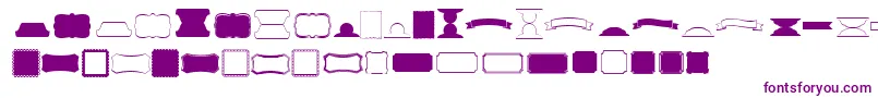 Kgflavorandframesfive Font – Purple Fonts on White Background
