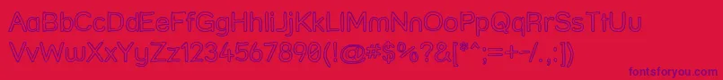 Strfrho Font – Purple Fonts on Red Background