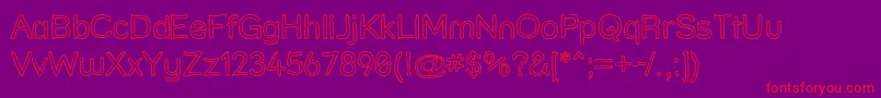 Strfrho Font – Red Fonts on Purple Background