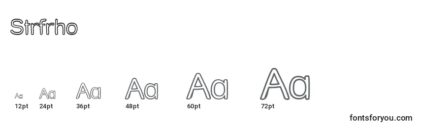 Strfrho Font Sizes