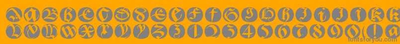 Bastardabuttons Font – Gray Fonts on Orange Background