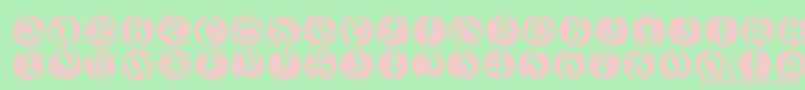 Bastardabuttons Font – Pink Fonts on Green Background