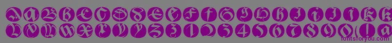 Bastardabuttons Font – Purple Fonts on Gray Background