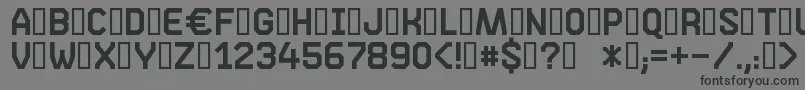 Шрифт Phase05 – чёрные шрифты на сером фоне