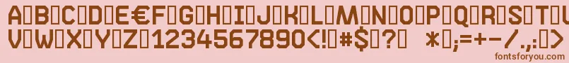 More about Phase05 Font Phase05 Font – Brown Fonts on Pink Background
