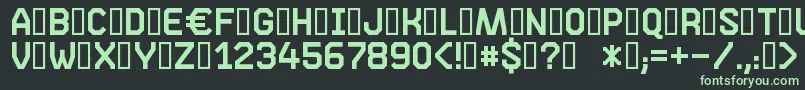 Phase05 Font – Green Fonts on Black Background