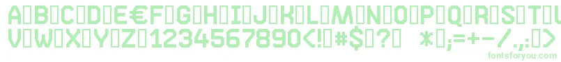 Шрифт Phase05 – зелёные шрифты