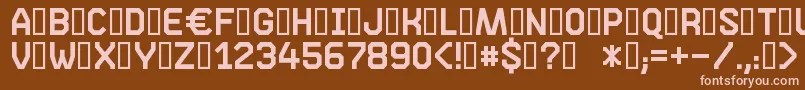 Phase05 Font – Pink Fonts on Brown Background