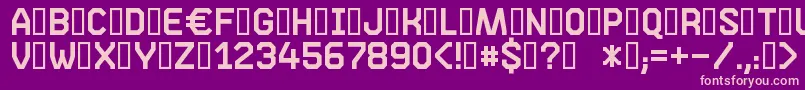 Phase05 Font – Pink Fonts on Purple Background